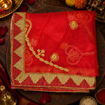 Beautiful Red Mata Chunri (87x40 inch)