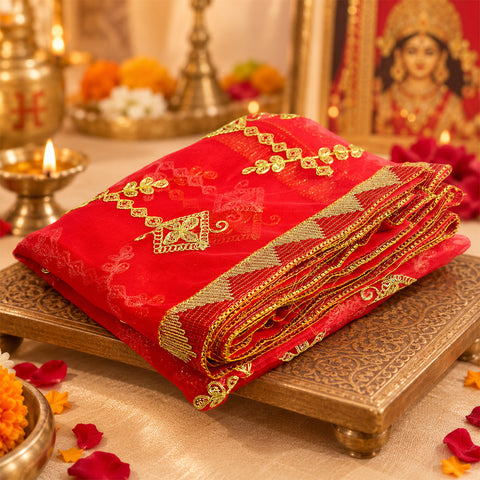 Blessed Mata Ki Chunni (84x41 inch)