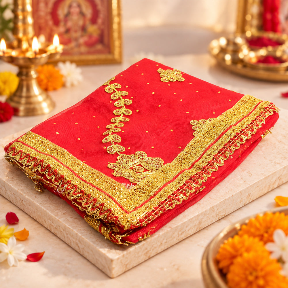 Pooja Chunri for Mata Rani (74x43inch)