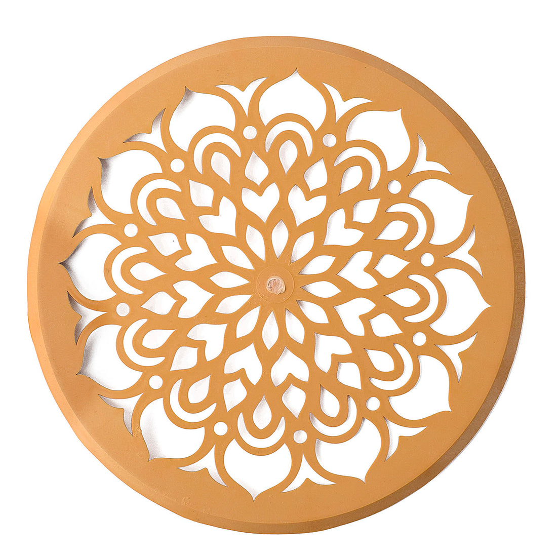 Circular Lotus Mandala Rangoli Stencil
