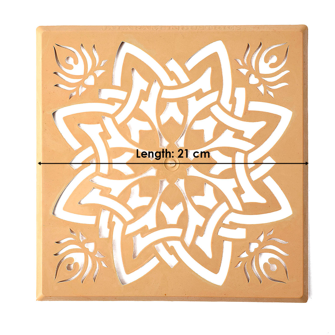 Decorative Square Star Lotus Rangoli Stencils