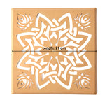 Decorative Square Star Lotus Rangoli Stencils