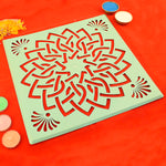 Traditional Indian Festival Floor Art Rangoli Stencil