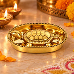 Vastu Feng Shui Brass Turtle For Good Luck (Vastu Kachua/Tortoise)