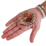 12 Pack Handcrafted Antique Bronze & Gold Metallic Clay Diyas