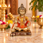 6.3 Inch Pleasant Brass Hanuman Idol