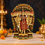 Brass Virat Dusmukhi Vishnu Swaroop Statue – Large