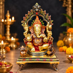 17.25 inches Stunning Brass Ganesha Statue