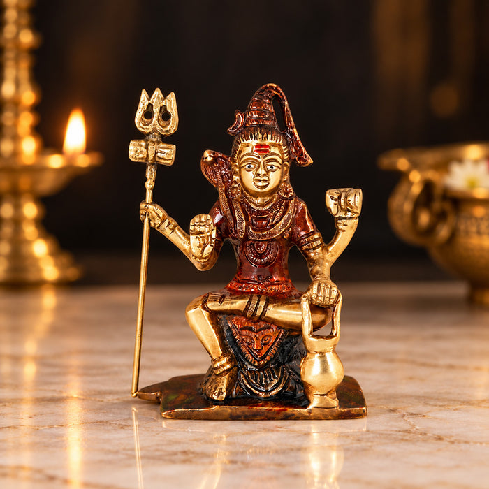 3 Inch Brass Shiv Ji/Bholenath Idol