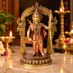 12.7 Inch Brass Ram Idol – A Divine Symbol of Strength and Beauty