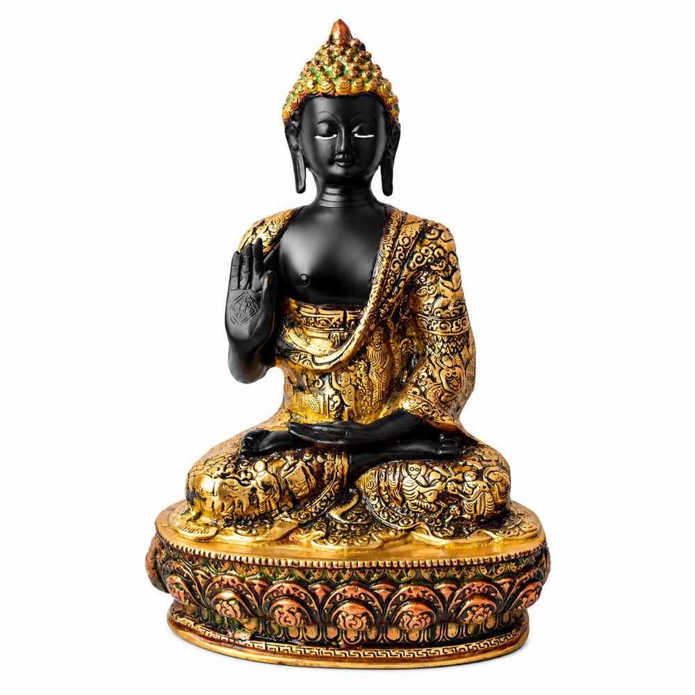 13 Inch Buddha Statue in Sitting Pose – Majestic and Serene