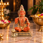 6.3 Inch Sitting Kesari Nandan Hanuman Brass Idol