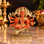 7.1 Inch Panchmukhi Hanuman Brass Idol (Kesari Nandan Statue)