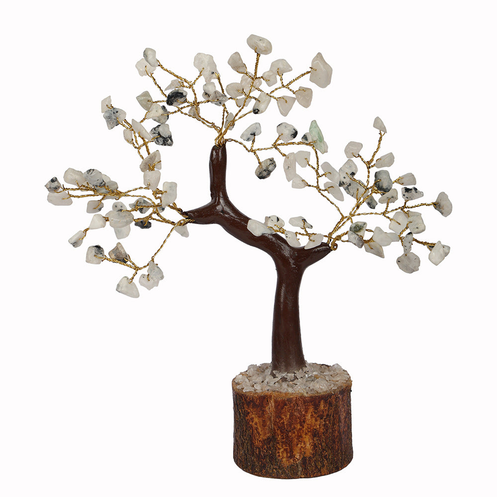 Rainbow Moonstone Crystal Healing Tree for Peace