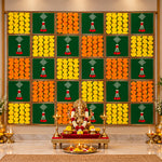 Backdrop Cloth Printed Genda Phool Design