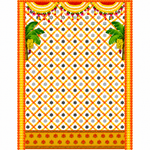 Backdrop Clothes Print Flower Design White Color