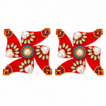 Premium Handcrafted Stone-Studded Swastik Wall Stickers