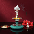 Ganesh Long Hand Deepam Brass Oil Lamp for Pooja and Religious Ceremonies India’s Largest Puja Accessories Brand- www.satvikstore.in