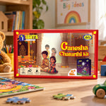 Ganesha Chaturthi Kit for Kids 5+ | Puzzle, Flash Cards & Comic Book