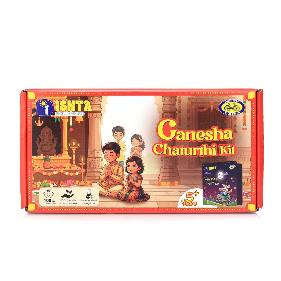 Ganesha Chaturthi Kit for Kids 5+ | Puzzle, Flash Cards & Comic Book