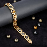 Gold Plated Triple Protection Bracelet Unisex Spiritual Jewelry for Energy and Safety India’s Largest Puja Accessories Brand- www.satvikstore.in