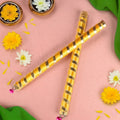 Gold Wrapped Wooden Dandiya for Kids | India’s Largest Pooja Accessories Brand – www.satvikstore.in
