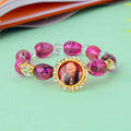 Guruji Swaroop Bracelet with coloured beads in clear, blue, green, and pink – ideal for daily wear and spiritual occasions. India’s Largest Pooja Accessories Brand – www.satvikstore.in