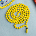 Hakik Jap Mala (Yellow) – A Confidence-Boosting and Prosperity-Enhancing Meditation Mala. India’s Premium Hakik Jap Mala Store - www.satvikstore.in
