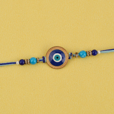 Handcrafted Premium Evil Eye Rakhi with Blue Evil Eye India’s Largest Pooja Accessories Brand – www.satvikstore.in
