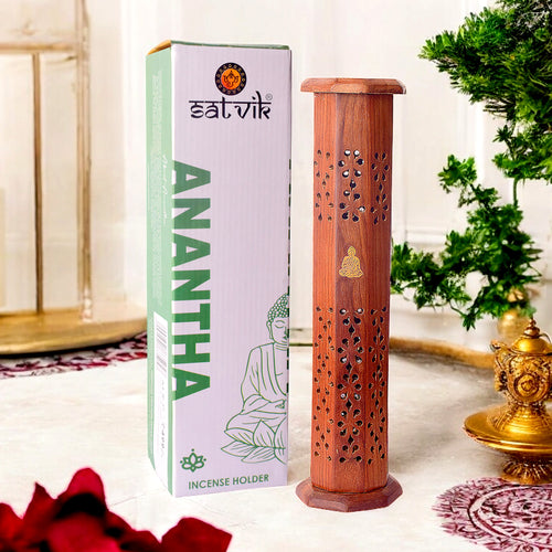 Buy Online Handcrafted Wooden Standing Incense Holder