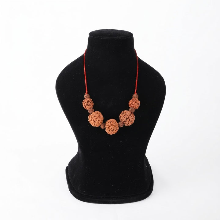 3 5 mukhi rudraksha health combination mala Nepal certified beads for wellness energy balance and healing. India’s Premium Rudraksha Jap Mala Brand - www.satvikstore.in