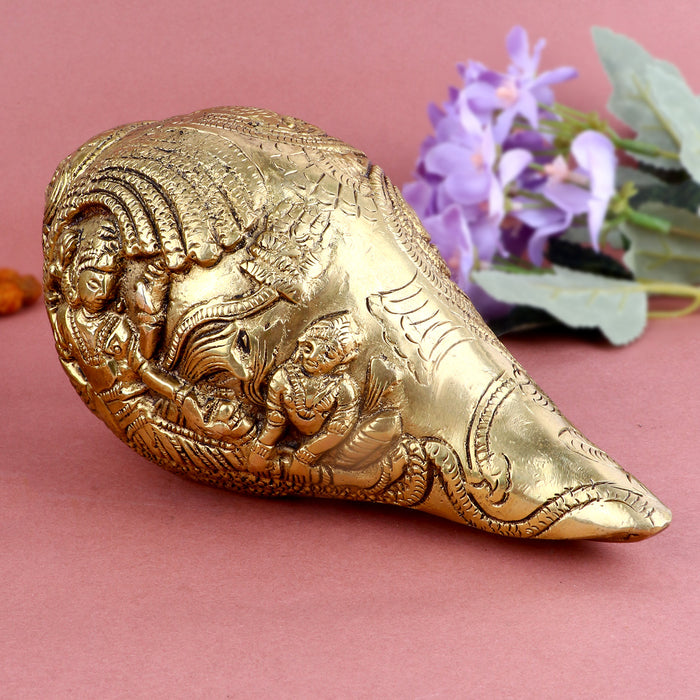 Handcrafted Brass Vishnu Shankh