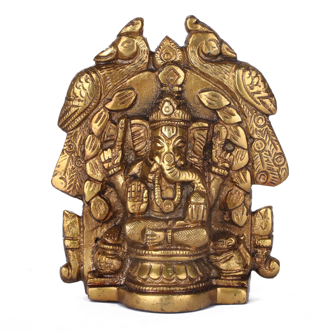 4.5 Inch Brass Ganesh Idol