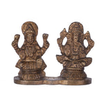 2 Inch Brass Laxmi Ganesh Idol
