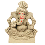 6.5 Inch Pagdi Eco-Friendly Ganesha Idol