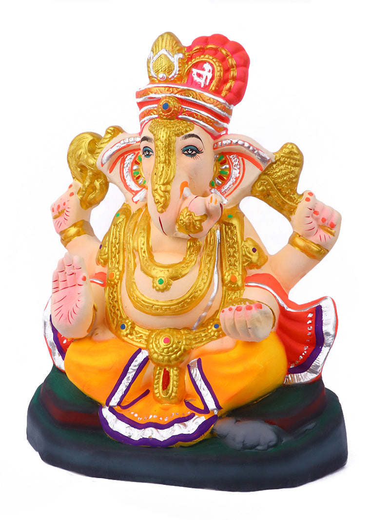 13.5 Inch Umaputra Eco-Friendly Ganpati Murti