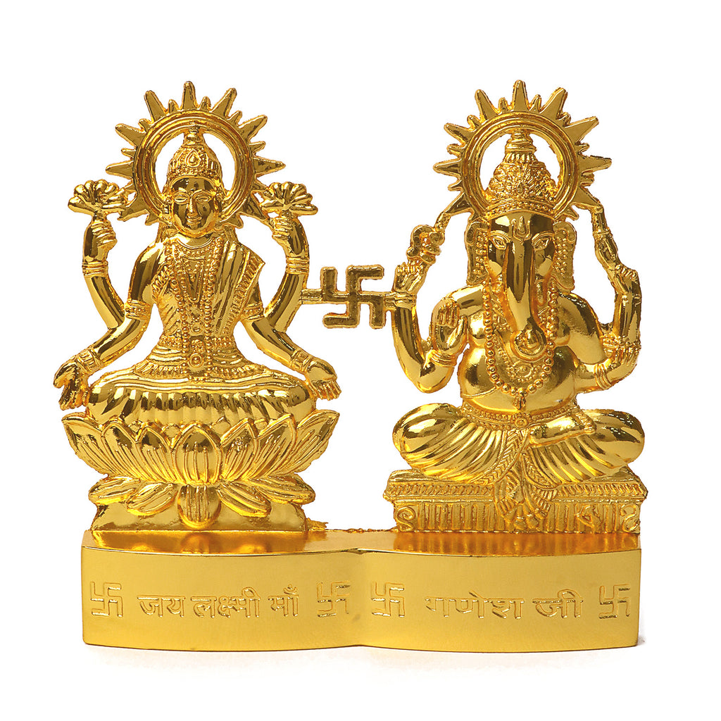 Lakshmi Ganesha Metal Statue Puja Store Online Pooja Items Online Puja Samagri Pooja Store near me www.satvikstore.in