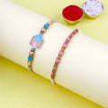 "Shop Satvik Rakhi Set of 2: Send Rakhi to India Online | Rakhi Gifts, Rakhi 2023, Indian Rakhi, Rakhi Online India, Rakhi Gift, Buy Rakhi Online"