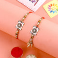 Shop Exquisite Designer Rakhi, Beautiful Couple Rakhi, and Latest Bhaiya Bhabhi Rakhi Online at Satvik Store - Send Rakhi with Style and Tradition!