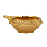 7 Piece Brass Om Shubh Labh Pooja Thali Set (9 Inch - 10 Inch) Design 5