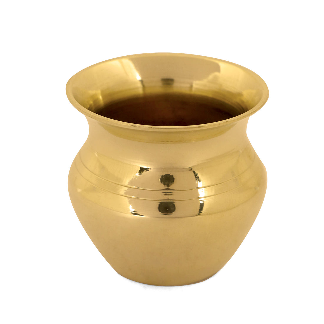 7 Piece Brass Shubh Labh Pooja Thali Set (8 Inch) Design 8