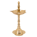 7 Piece Brass Om Shubh Labh Pooja Thali Set (9 Inch - 10 Inch) Design 5