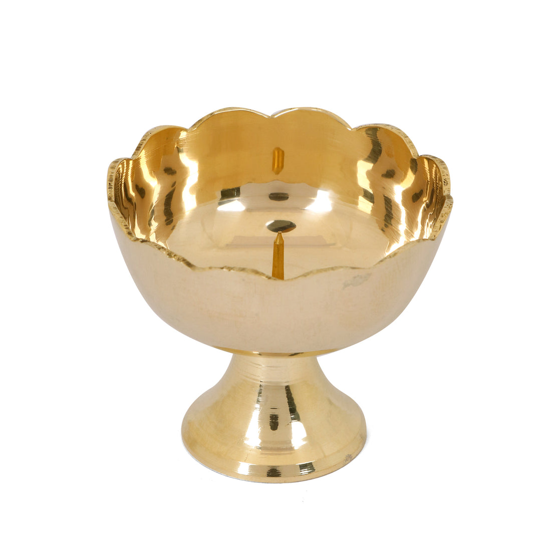 7 Piece Brass Royal Pooja Thali Set (9 Inch - 10 Inch) Design 1