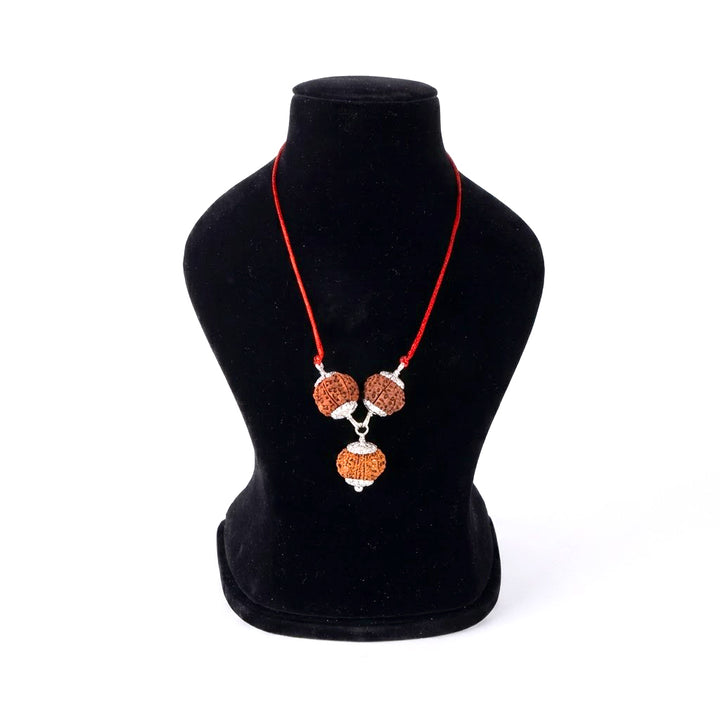 Kalsarp Dosh Kavachh bracelet with 8 9 10 Mukhi Rudraksha for protection and dosha relief Nepal beads. India’s Premium Rudraksha Jap Mala Brand - www.satvikstore.in