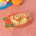 Kumkum holder adorned with intricate traditional patterns, perfect for pooja rituals and home altars, adding a touch of elegance to spiritual offerings. India’s Largest Pooja Accessories Brand – www.satvikstore.in 
