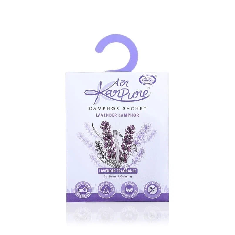Camphor Sachet Combo Oudh, Citrus, Lavender, Thyme & Pure Camphor Diffuser