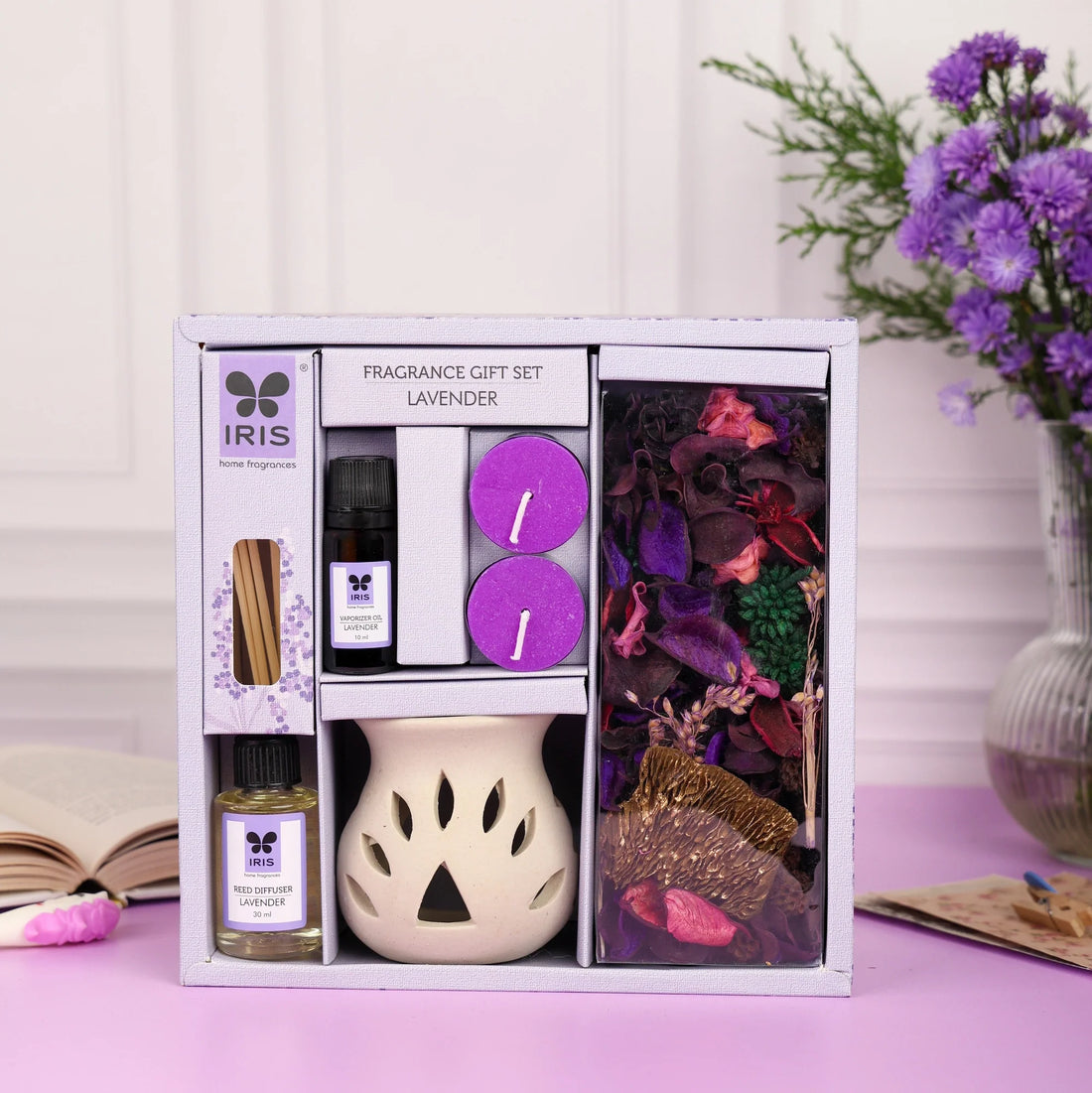 IRIS lavender fragrance gift set with scented products