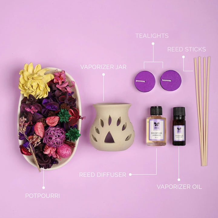 IRIS lavender fragrance gift set with scented products