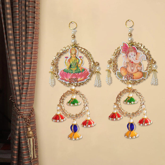 Laxmi Ganesh Round Shubh Labh hanging | India’s Largest Pooja Accessories Brand – www.satvikstore.in
