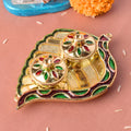  Leaf Pattern kumkum holder India’s Largest Pooja Accessories Brand – www.satvikstore.in